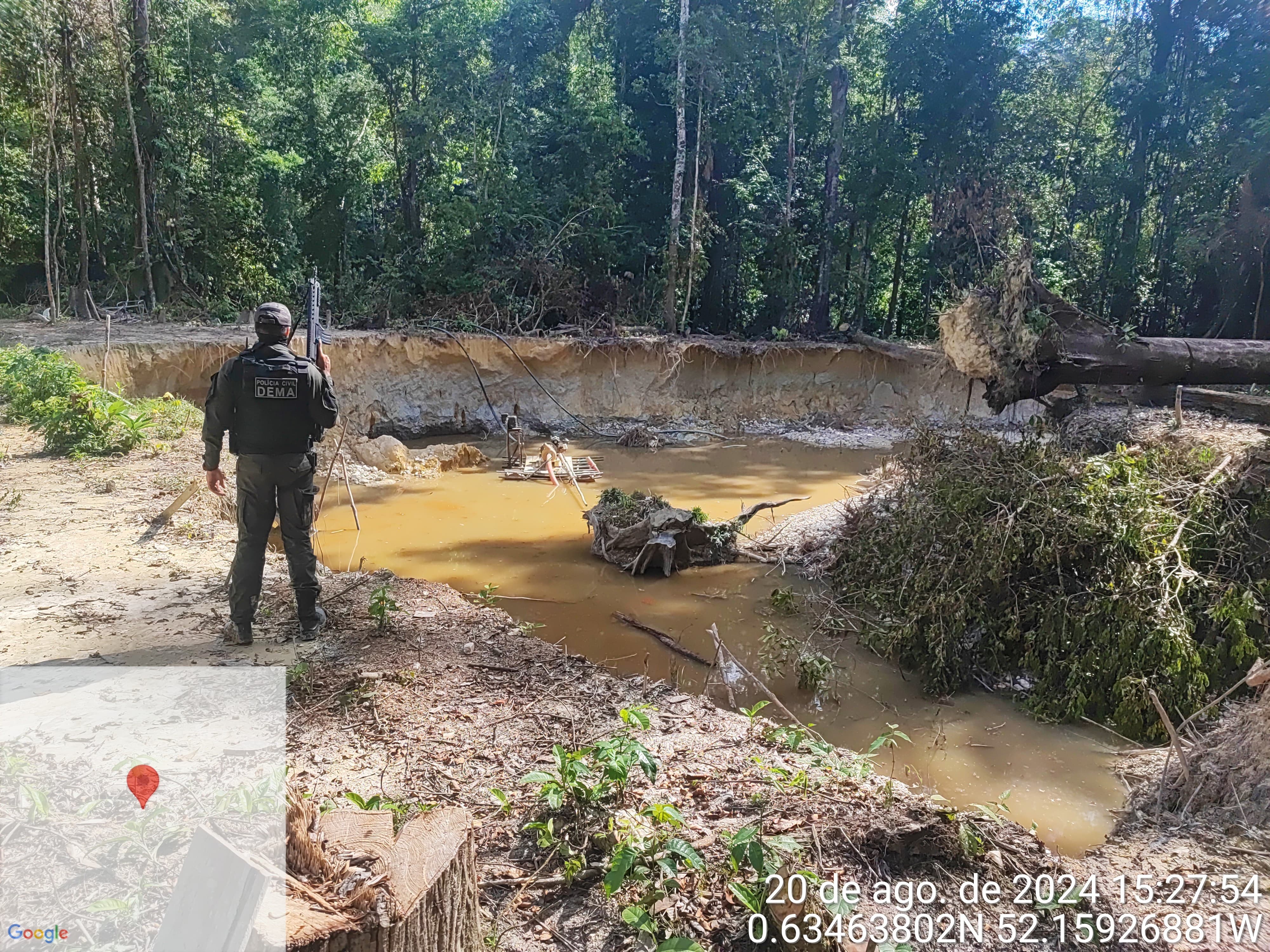 POLÍCIA CIVIL REALIZA O OITAVO CICLO DA “OPERAÇÃO PROTETOR DOS BIOMAS” E DESMONTA GARIMPOS ILEGAIS EM SERRA DO NAVIO E PEDRA BRANCA DO AMAPARI